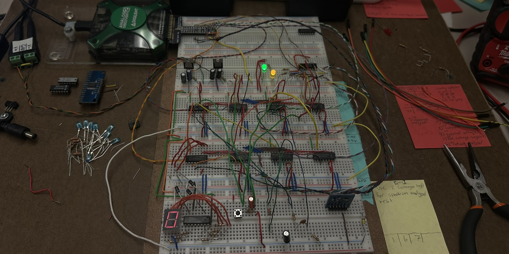Prototype of the Analog Discovery 2 automated test module