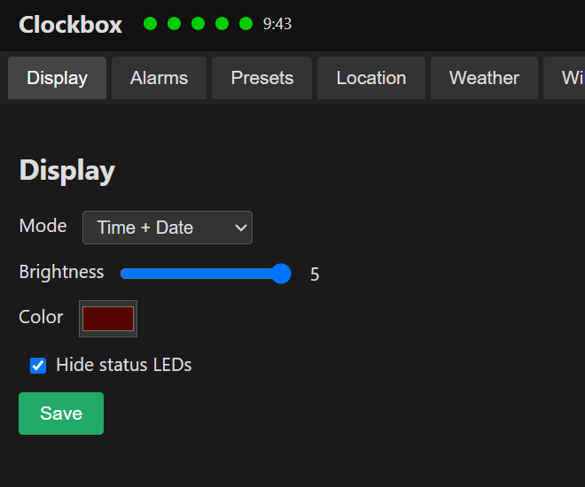 Display Settings